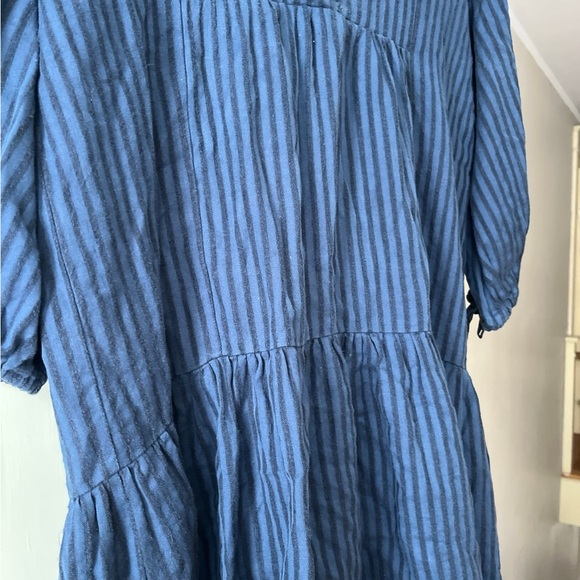 Free People Rue Stiic Navy Blue Oversize Dress XS S M L - Picture 2 of 5